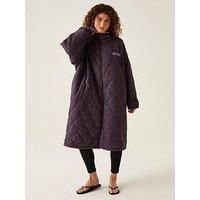 Regatta Waterproof Quilted Changing Robe - Deep Plum