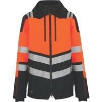 Regatta Hi-Vis X-Pro orange/black waterproof work shell jacket coat #TRW550