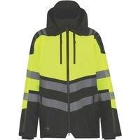 Regatta Hi-Vis X-Pro yellow/black waterproof work shell jacket coat #TRW550