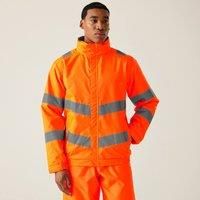 Regatta Professional Mens Pro Contract Dover Hi-Vis Jacket (S) (Orange)