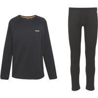 Regatta Men's Knitted Thermal Baselayer Set Black - Sale