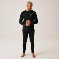 Regatta Mens Thermal Long Sleeve Outdoor Baselayer Set - Black - M