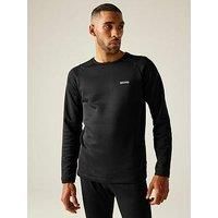 Regatta Men's Knitted Thermal Baselayer Set Black, Size: XL - Sale