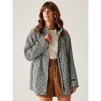 Regatta Womens Orla Kiely Swing III Waterproof Jacket - Jasmine Flower Black - 10