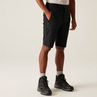 Regatta Mens Highton II Long Walking Shorts Black, Size: 30