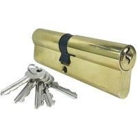 Smith & Locke 6-Pin Double Cylinder Lock 35-45 (80mm) Brass (664TE)