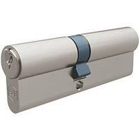 Smith & Locke Fire Rated 6-Pin Euro Double Cylinder Lock 40-50 (90mm) Silver 2 Pack (757PY)