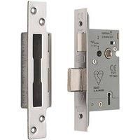 Smith & Locke 5 Lever Polished Chrome BS Sash Lock 65mm Case - 44mm Backset (826PX)