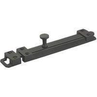 Smith & Locke Straight Door Bolt Black 150mm (210PY)