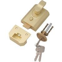 Smith & Locke Night Latch Brushed Brass 60mm Backset (238TE)