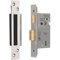 Smith & Locke 5 Lever Satin Nickel Architectural Sash Lock 65mm Case - 44mm Backset (409PX)