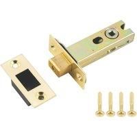 Smith & Locke Polished Brass Tubular Mortice Latch 76mm Case - 57mm Backset (246TE)