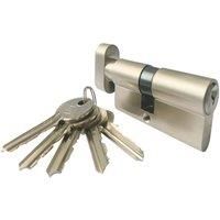 Smith & Locke 6-Pin Cylinder Thumbturn Lock 35-35 (70mm) Silver (741TE)