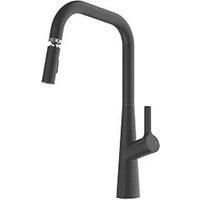 Swirl Berne Mixer Tap Matt Black (636FR)