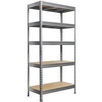 Shelving Unit 5 Tier Steel Storage Adjustable Shelf Home Garage Heavy Duty H1.8m