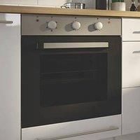 Cooke & Lewis CLFSB60 Built-In Single Electric Oven Brushed Steel 595mm x 595mm (718KH)
