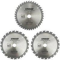 Erbauer Wood Saw Blades 165mm x 20mm 24 & 40T 3 Pack (787GE)