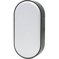 LAP Outdoor Oval LED Bulkhead Black 10W 700lm (905FE)