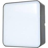 LAP Outdoor Square LED Bulkhead Black 12W 1000lm (163FE)