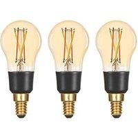 LAP SES Mini Globe LED Virtual Filament Smart Light Bulb 4.2W 470lm 3 Pack (701FM)