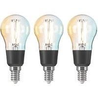 LAP SES Mini Globe LED Virtual Filament Smart Light Bulb 3.4W 470lm 3 Pack (925FM)