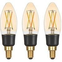 LAP SES Candle LED Virtual Filament Smart Light Bulb 4.2W 470lm 3 Pack (565FM)