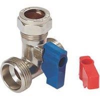 Flomasta Compression Tee Valve 15mm x 3/4" x 3/4" (139FA)