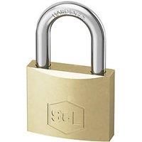 Smith & Locke Brass Closed Shackle Padlock 30mm (633FA)