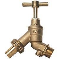Flomasta Union Bib Cock 107mm H x 91.5 L 1/2" x 3/4" (895FA)