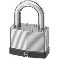 Smith & Locke Laminated Steel Closed Shackle Padlock 50mm (373FC)
