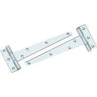 Smith & Locke Zinc-Plated Tee Hinges 204mm 2 Pack (819VE)