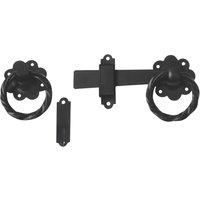 Smith & Locke Ring Gate Latch Black 152mm (742VE)