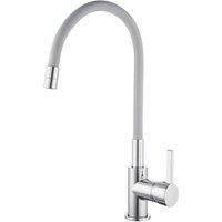 Piasa Pull-Out Spray Mixer Kitchen Tap Chrome & Grey (292YT)