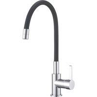 Piasa Pull-Out Spray Mixer Kitchen Tap Chrome & Black (379YT)