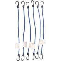 Smith & Locke Blue Bungee Cord 600mm x 8mm 6 Pack (855VE)