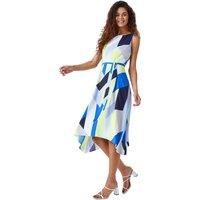 Geo Print Fit & Flare Dress - Ladies Roman Originals Women
