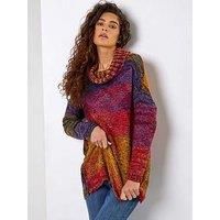 Roll Neck Chunky Knit Jumper For Women UK - Ladies Roman Originals