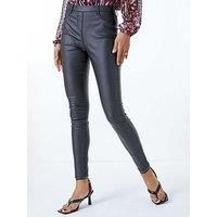 Coated Faux Leather Jeggings