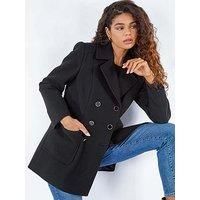 Roman Double Breasted Smart Coat 10 female