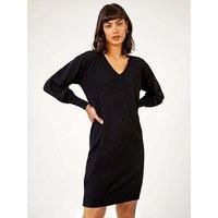 Knitted Jumper Dress - Ladies Roman Originals Women