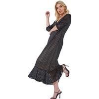 Dusk Fashion Stretch Lace Frill Hem Dress for Women UK - Ladies