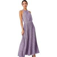Roman Originals Women/'s Sleeveless Floral Pleated Maxi Dress - Evening Formal Wedding Guest Bridemaids Party Special Occasion Wear Dresses - Lavender - Size 18