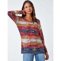 Roman Mixed Yarn Pocket Detail Jumper for Women UK - Ladies