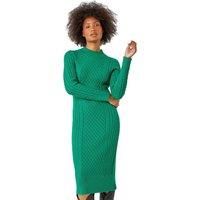 Dusk Cable Knit Midi Jumper Dress