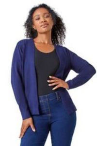 Roman Petite Plain Stretch Cardigan for Women UK - Ladies