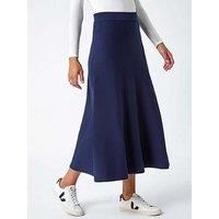 Plain Knitted Maxi Skirt - Ladies Roman Originals Women