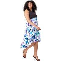 Curve Premium Stretch Abstract Midi Dress
