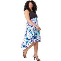 Curve Premium Stretch Abstract Midi Dress