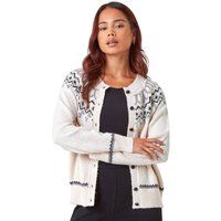 Petite Fairisle Button Cardigan For Women UK - Ladies Roman