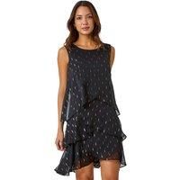 Diamante Embellished Layered Dress -  Women Roman Originals